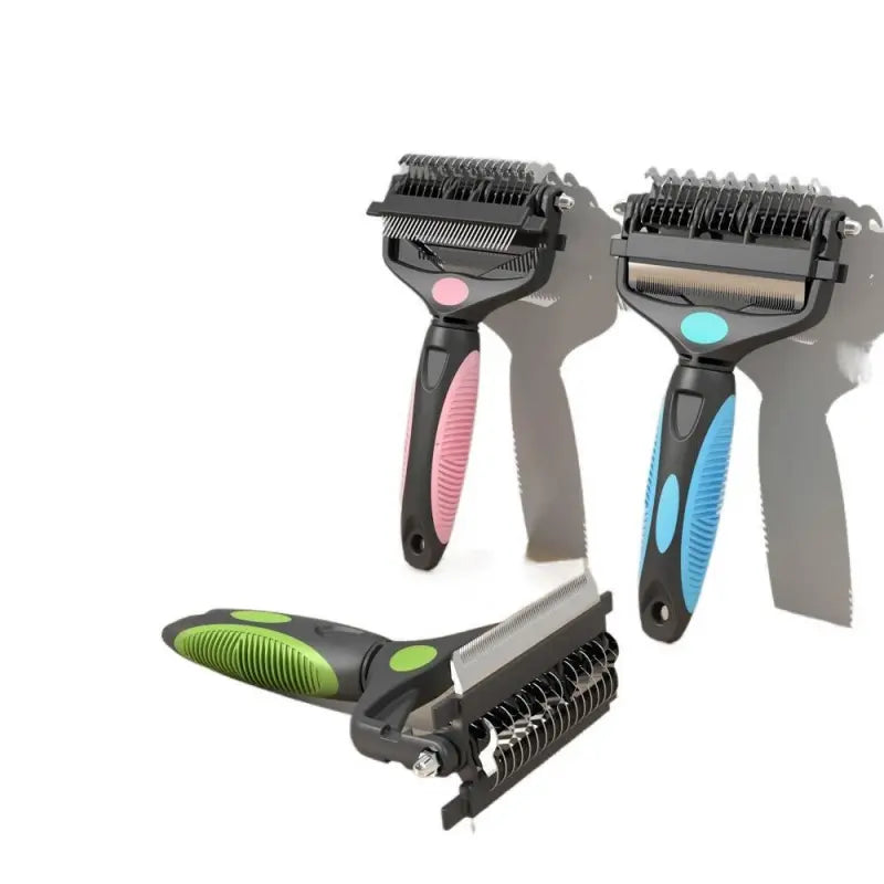3-in-1 Pet Grooming Comb – Deshedding & Dematting Tool for Cats & Dogs