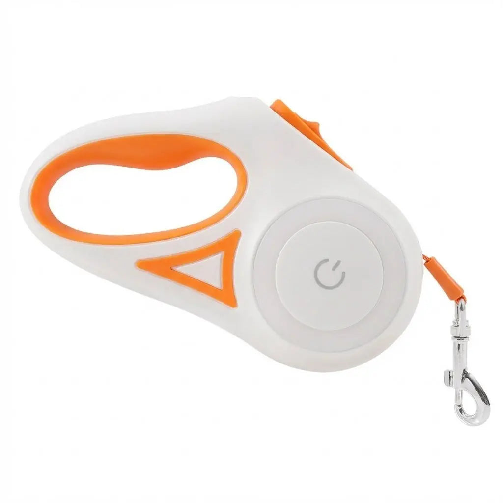 Retractable Dog Leash with Built-In LED Light – Safe Night Walks Every Time