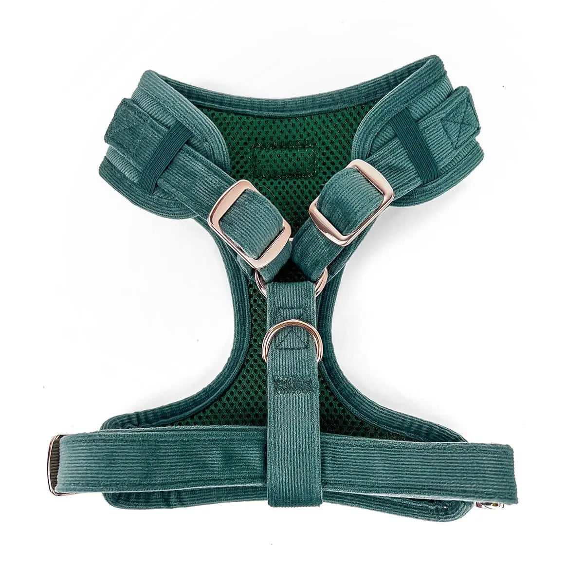 Soft Corduroy Dog Harness – Stylish & Adjustable | Sage Green