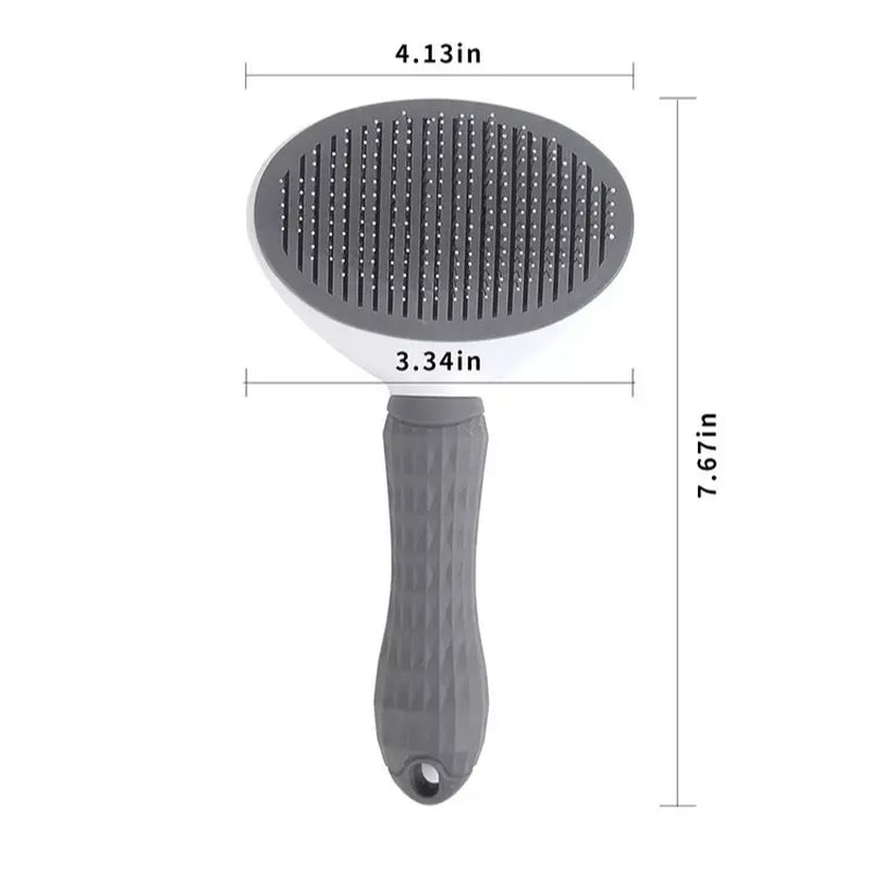 Self-Cleaning Pet Brush – One-Press Hair Removal for Cats & Dogs
