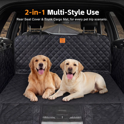Waterproof Dog Car Seat Cover – Non-Slip Pet Hammock for Back Seat | Fits SUVs & Trucks